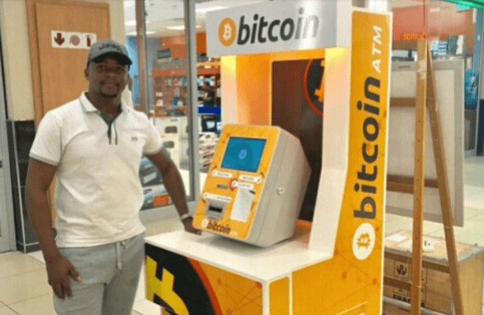 Botswana's first Bitcoin ATM.