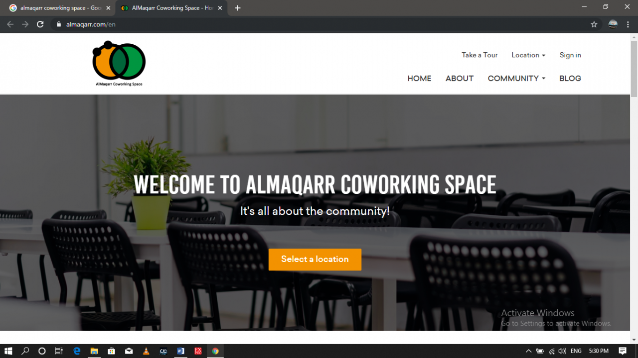 One of the co-working spaces in Egypt