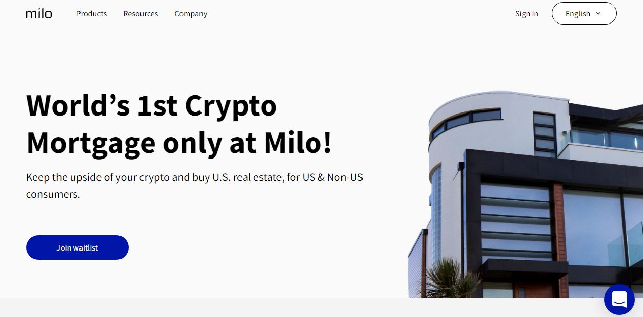 milo crypto mortgage