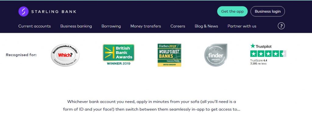 starling bank UK
